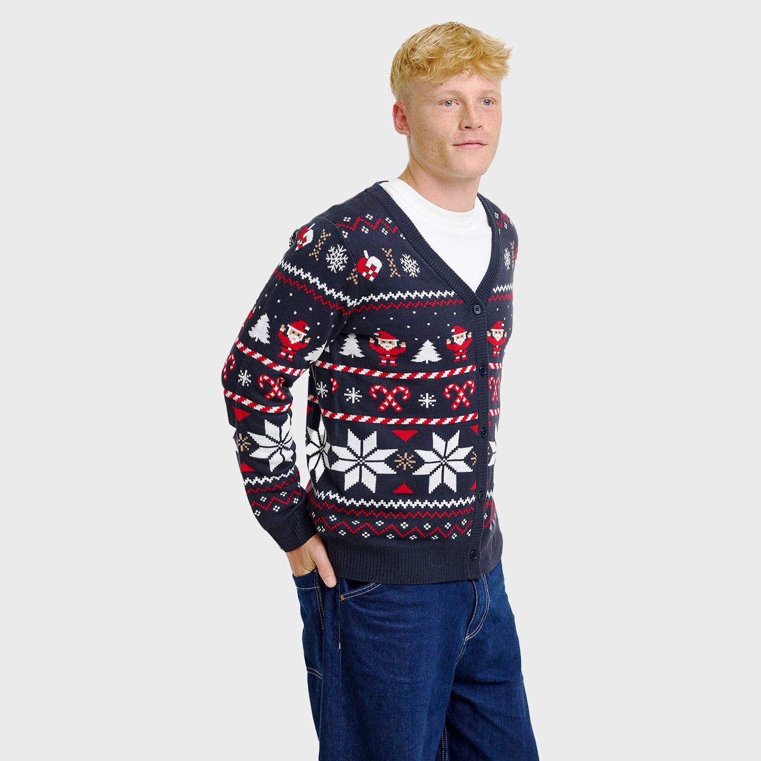Santa’s cardigan natalizio – Uomo
